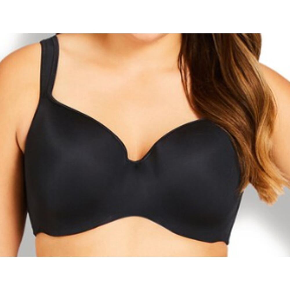 Avenue Body Black Basic Balconette Underwire Bra sz 50DDD